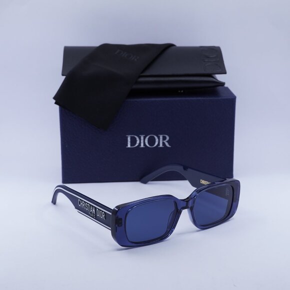Dior WILDIOR S2U 30B0 Rectangle Sunglasses – Blue - Picture 5 of 11
